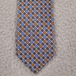 Bill‎ Robinson Tie Necktie Mens Diamond Black Blue Orange Handmade Designer